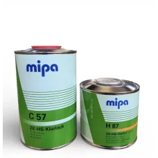Mipa Лак HS C-57 2+1 1л + 0.5л затверджувач Mipa Лак HS C-57 2+1 1л + 0.5л затверджувач