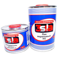 Лак акриловий 3SILA HS 0,5 л + затверджувач 0,25л