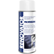 DecoColor Аерозольна фарба для радіаторів (систем опалення) "Renovator Kaloryfer", Білий глянець Ral 9016, 400 мл DecoColor Аерозольна фарба для радіаторів (систем опалення) "Renovator Kaloryfer", Білий глянець Ral 9016, 400 мл