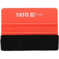 52550 Шпатель з повстяною накладкою 100х73мм для дотискання плівки  YATO