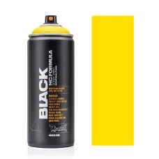 Аерозольна матова фарба Montana Black BLKP1000 Потужний жовтий (Power Yellow) 400 мл  
