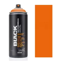 Аерозольна матова фарба Montana Black BLK2075 Чистий помаранчевий (Pure Orange) 400 мл 