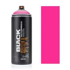 Аерозольна матова фарба Montana Black BLKP4000 Рожевий (Power Pink) 400 мл 