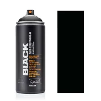 Аерозольна матова фарба Montana Black BLK9001 Чорний (Black) 400 мл 