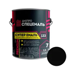 Дніпро Спецемаль Супер емаль-133 Чорна Дніпро Спецемаль Супер емаль-133 Чорна