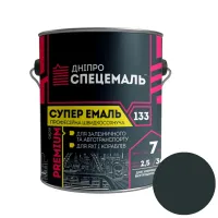 Дніпро Спецемаль Супер емаль-133 Темно-сіра