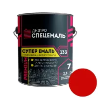 Дніпро Спецемаль Супер емаль-133 Червона 0,7 кг