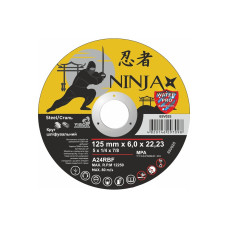 Диск зачисний 125х6мм по металу NINJA Диск зачисний 125х6мм по металу NINJA