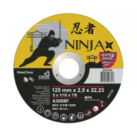 Диск відрізний 125х2,5мм по металу та нержавіючій сталі NINJA