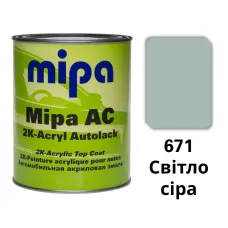 671 Світло-Сіра а\емаль MIPA 1л 671 Світло-Сіра а\емаль MIPA 1л