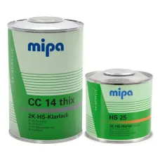 Купити або замовити Лаки HS, UHS, VHS (High solids) MIPA Лак акриловий CС-14 HS  2+1 1.0л + 0,5л затвердж. HS25